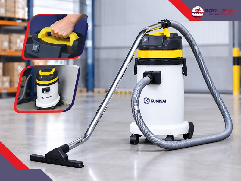 thân máy gọn nhẹ, dễ dàng thao tác