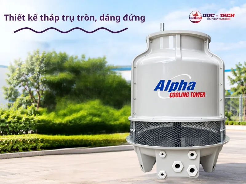 Thiết kế tháp giải nhiệt Alpha 25RT dạng tròn