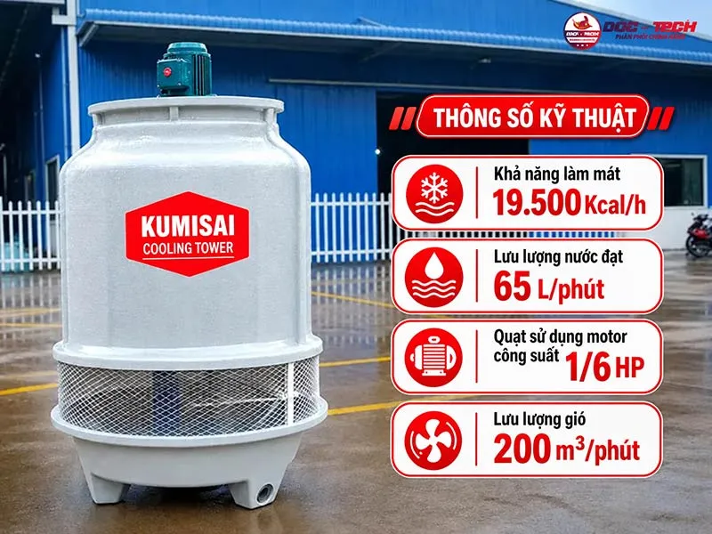 tháp giải nhiệt Kumisai KMS 5RT chính hãng