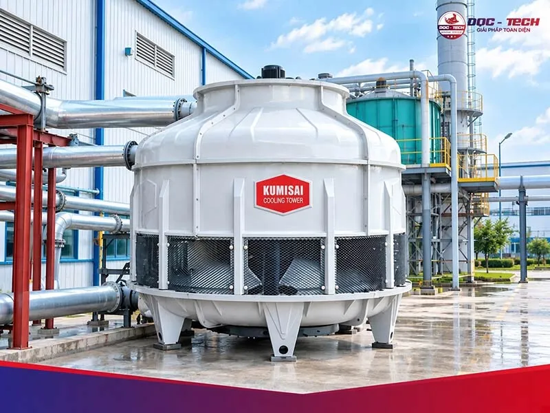 Tháp giải nhiệt Kumisai dạng tròn Tháp giải nhiệt Kumisai dạng tròn
