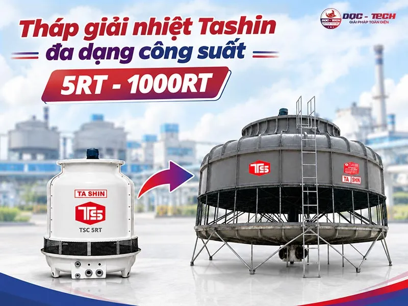 Hiệu suất tháp giải nhiệt công nghiệp Tashin Hiệu suất tháp giải nhiệt công nghiệp Tashin