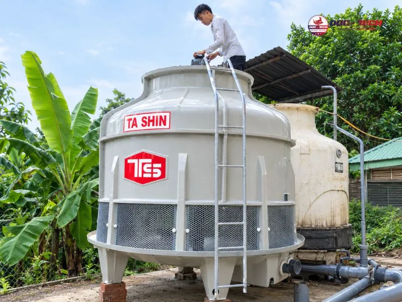 Tháp tản nhiệt tròn cho máy phát điện 