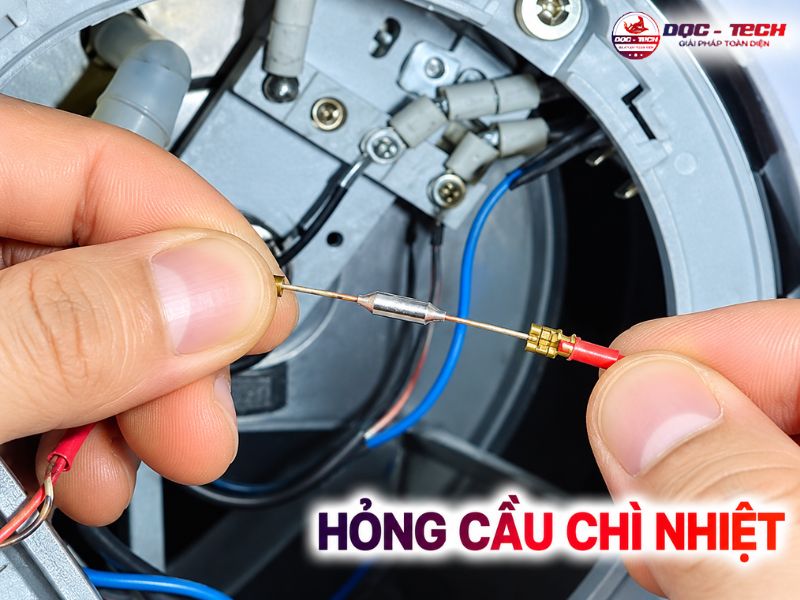Cầu chì nhiệt bị đứt khiến máy hút bụi không chạy