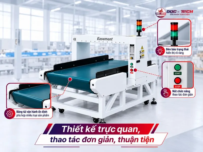 Thiết kế trực quan, dễ sử dụng là điểm cộng của máy dò kim loại Easement