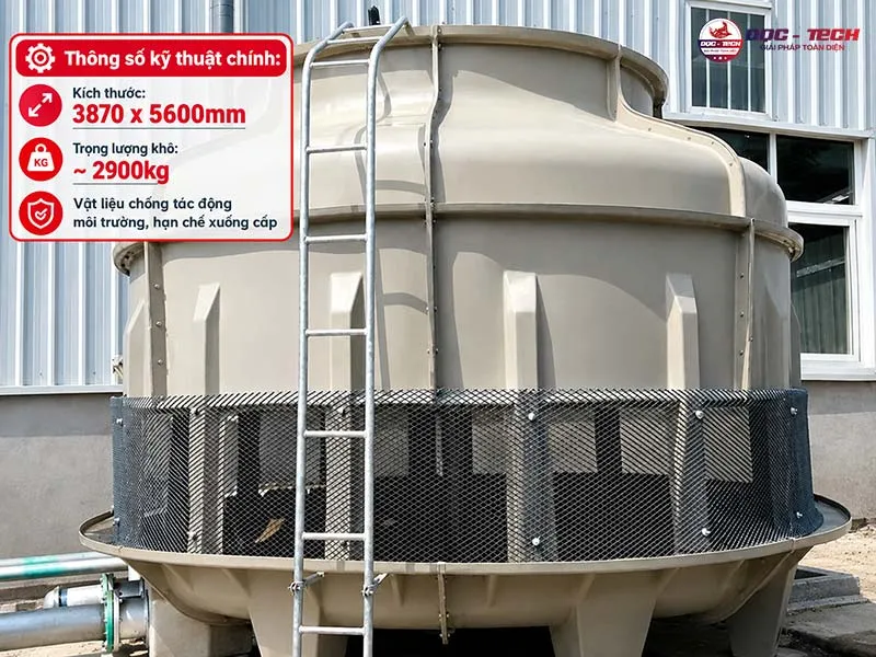 Thiết kế của tháp tản nhiệt Kumisai KMS 500RT