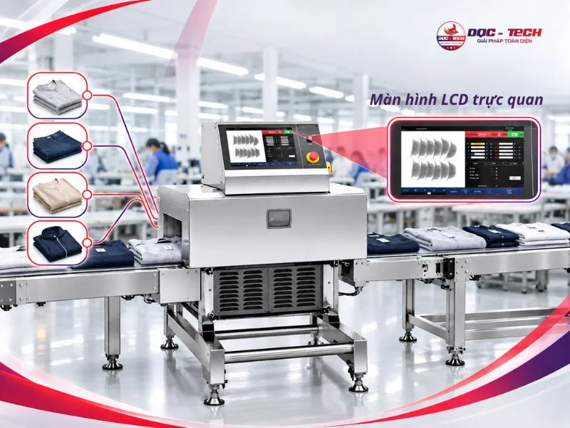 Thiết kế máy rà kim loại Nhật Bản hiện đại, đa năng