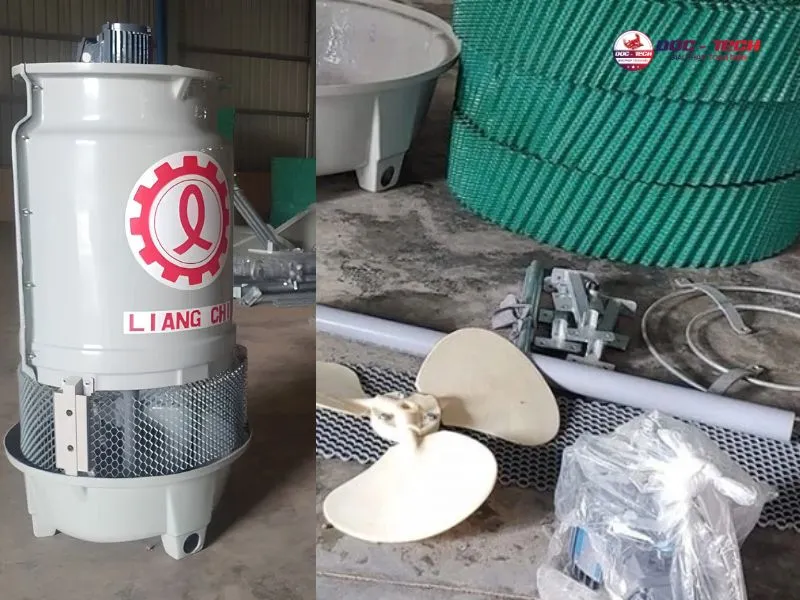Tháp giải nhiệt Liang Chi LBC-8RT có kết cấu tách rời từng bộ phận