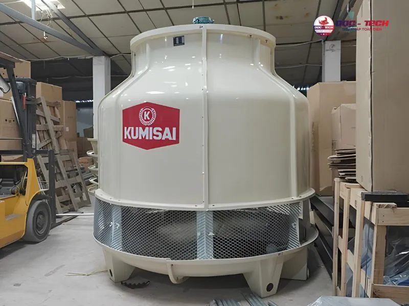 Tháp giải nhiệt Kumisai KMS 60RT form dáng hình trụ tròn