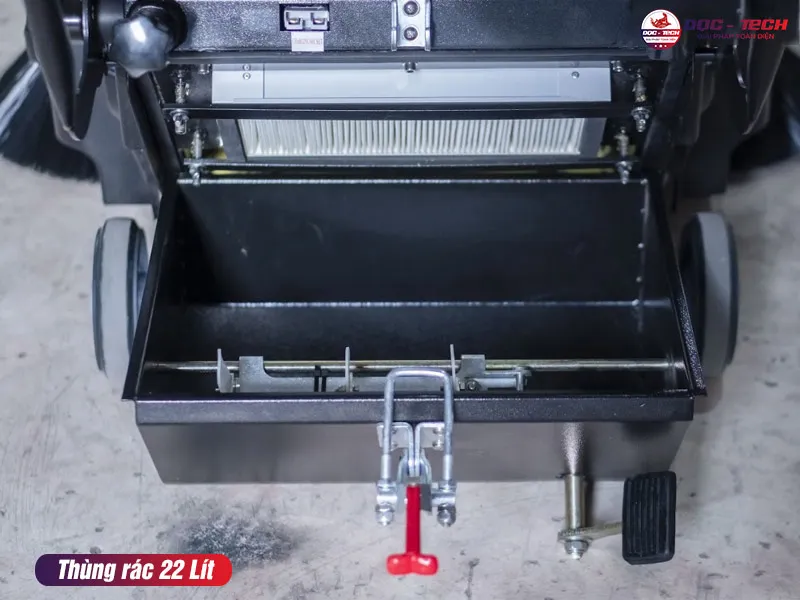 Thùng rác xe quét rác đường đẩy tay mini chạy bằng ắc quy AS-690