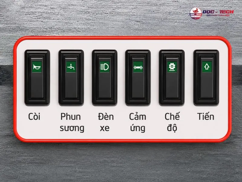 tích hợp đầy đủ các phụ kiện đảm bảo an toàn
