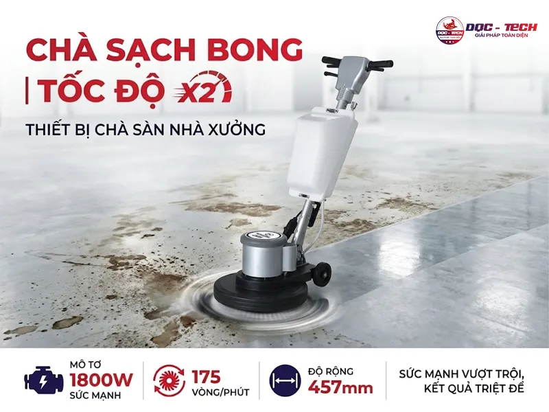 Chà sạch bong, tốc độ X2 thiết bị thông thường