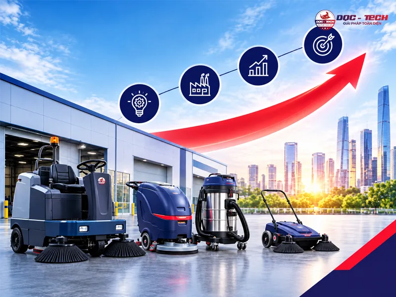 trở thành công ty TOP đầu trong ngành cung cấp thiết bị vệ sinh công nghiệp