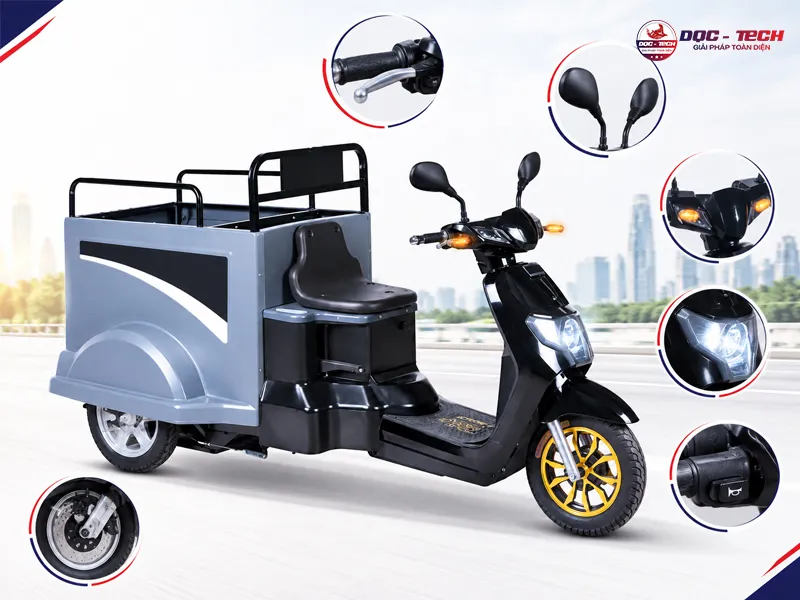 trang bị nhiều phụ kiện đảm bảo an toàn