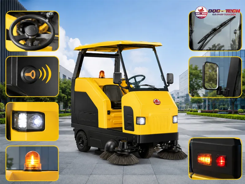 trang bị phụ kiện đầy đủ để đảm bảo an toàn