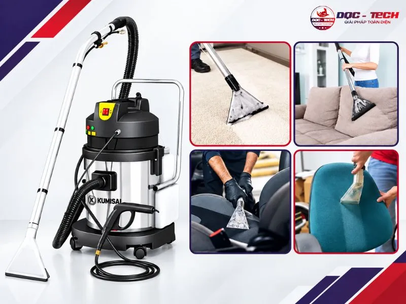 Máy vệ sinh thảm, sàn, sofa, nội thất ô tô, đệm