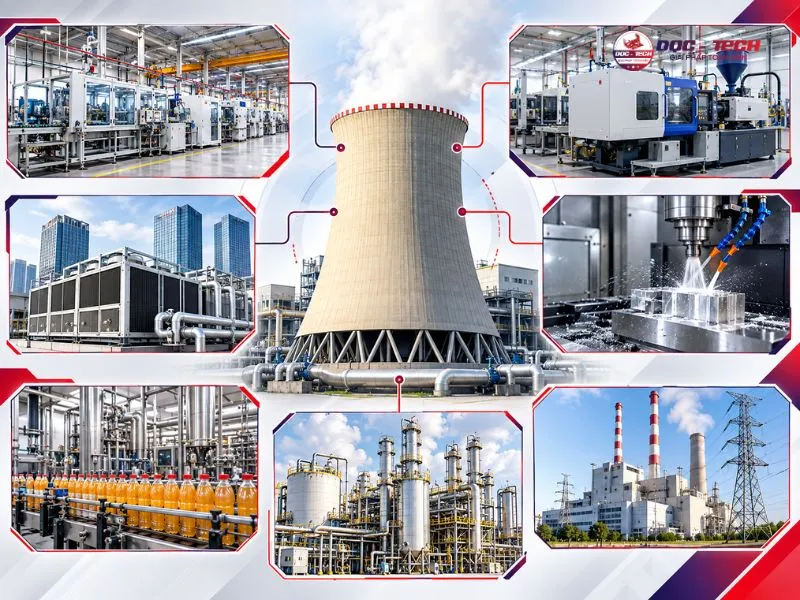 Ứng dụng tháp giải nhiệt đối lưu trong thực tiễn