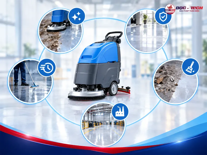 Máy chà sàn là gì, vai trò thực tế