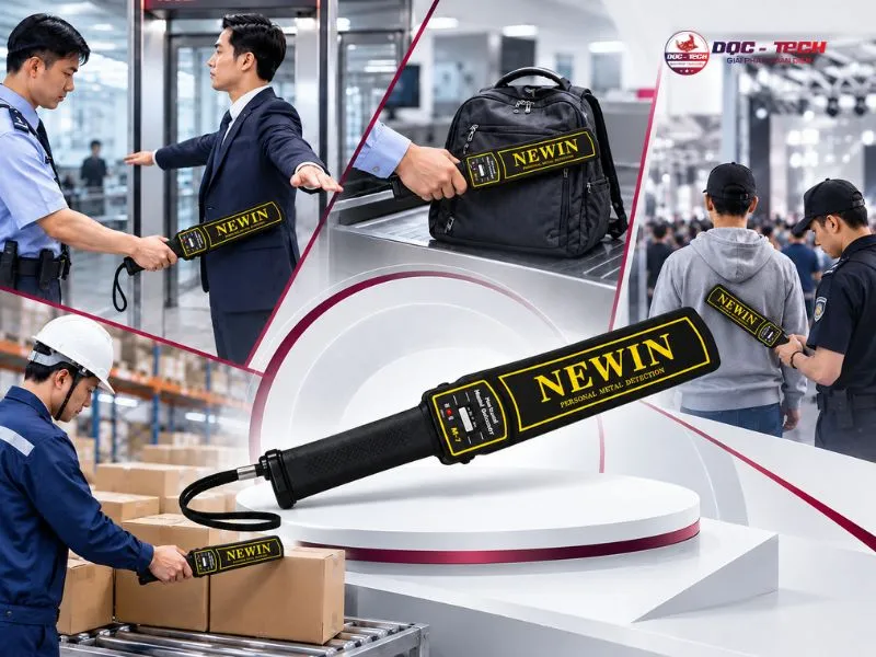 Ứng dụng máy dò kim loại cầm tay Newin M7 trong thực tiễn