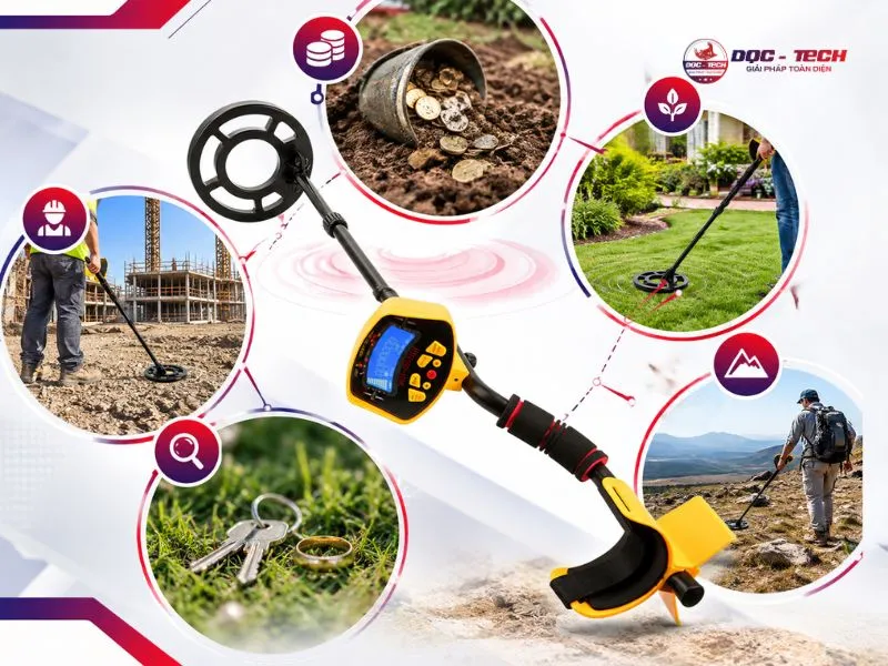 Ứng dụng máy dò kim loại MD 3010