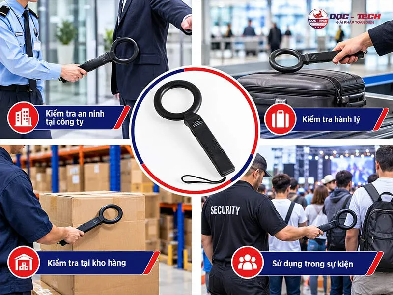 ứng dụng máy dò kim loại mini Handheld Metal Detector MD-300