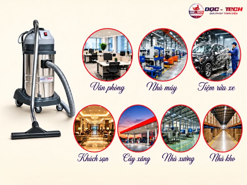 Máy hút bụi công suất 1800W mạnh mẽ, đáp ứng nhiều nhu cầu vệ sinh khác nhau