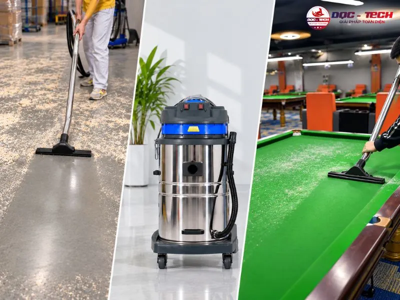 Máy hút bụi công nghiệp Kumisai KMS 70A ứng dụng nhà xưởng, Bệnh viện, trường học
