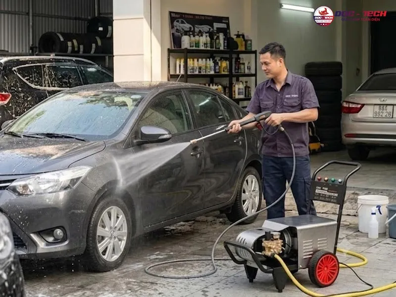 Ứng dụng máy rửa xe cao áp DQC - TECH 20M26 Ứng dụng máy rửa xe cao áp DQC - TECH 20M26