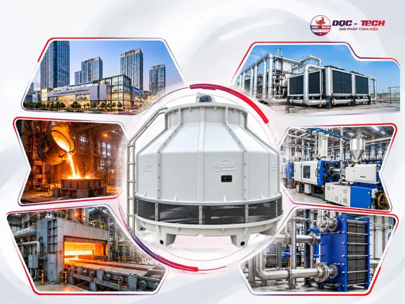 Ứng dụng của tháp giải nhiệt Alpha 100RT