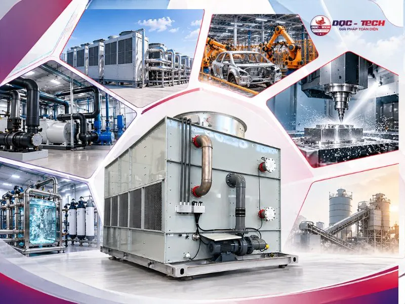 Ứng dụng thực tiễn của tháp giải nhiệt kín
