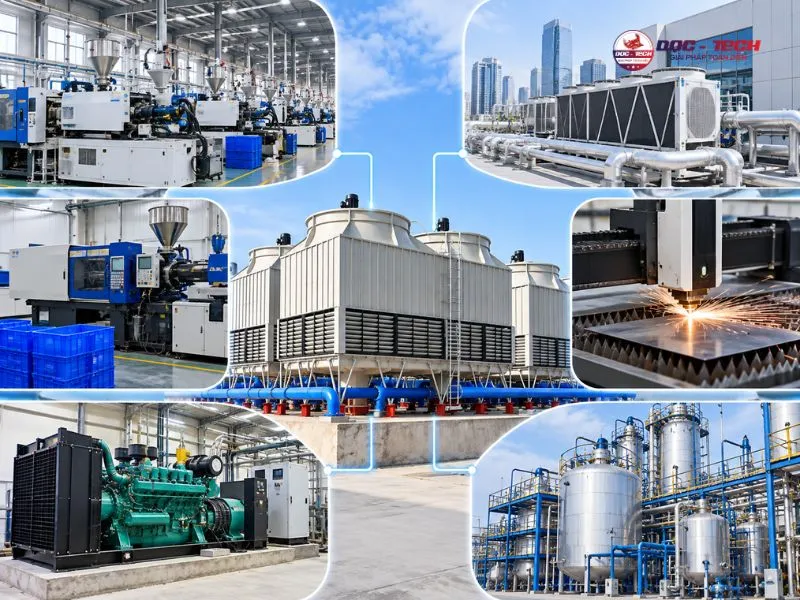 Ứng dụng thực tiễn của tháp hạ nhiệt Kingsun