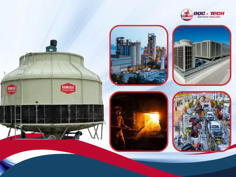 Những lĩnh vực nên đầu tư tháp giải nhiệt Kumisai KMS 800RT