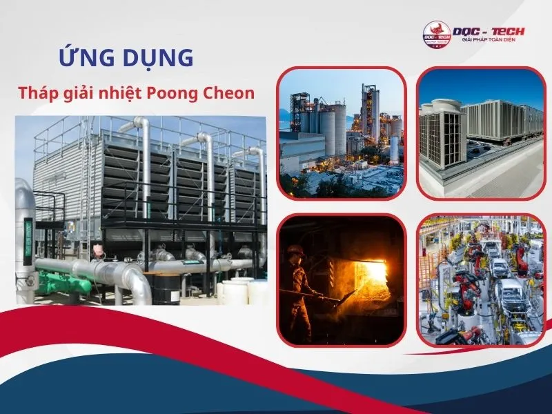 Ứng dụng thực tế của tháp tản nhiệt Poong Cheon