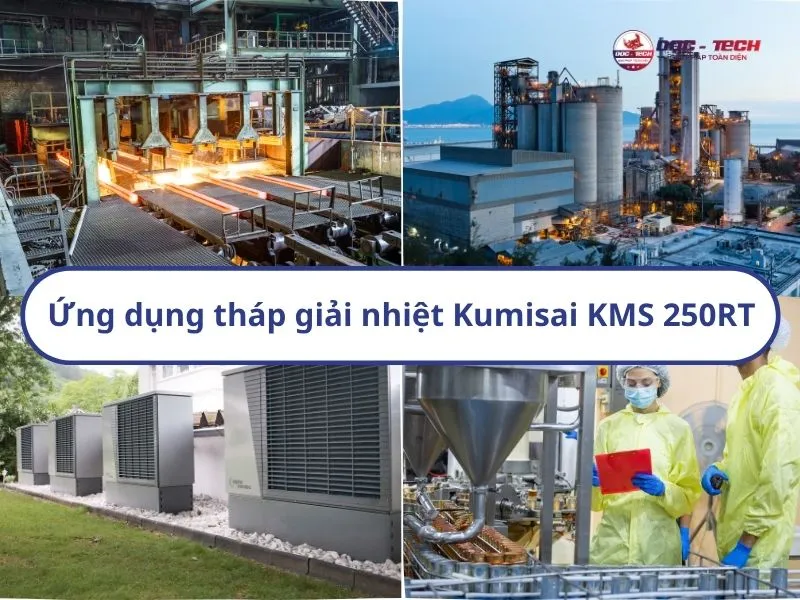 Ứng dụng thực tế của tháp làm mát Kumisai KMS 250RT