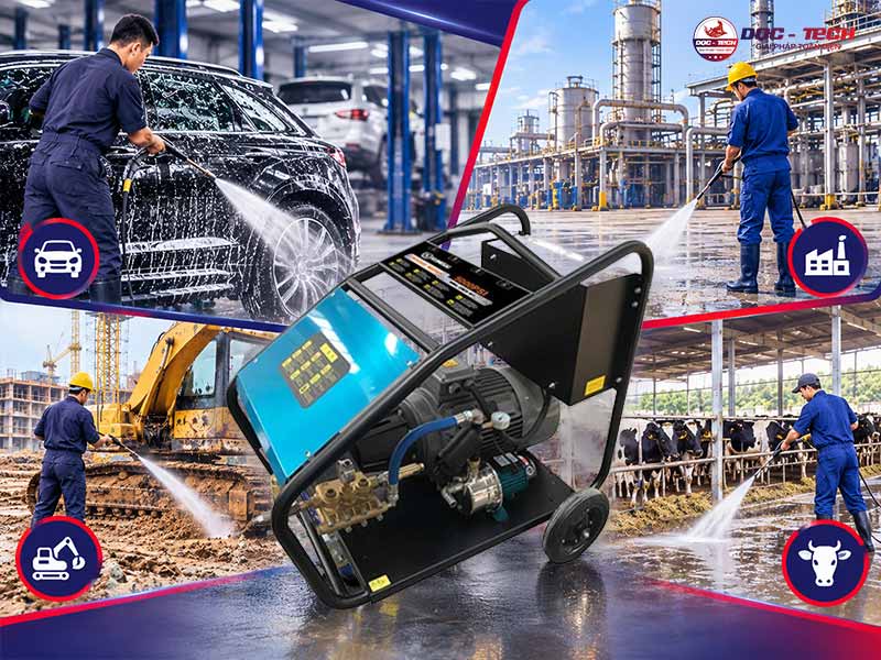 ứng dụng Máy rửa xe Kumisai KMS 22M35-15T4