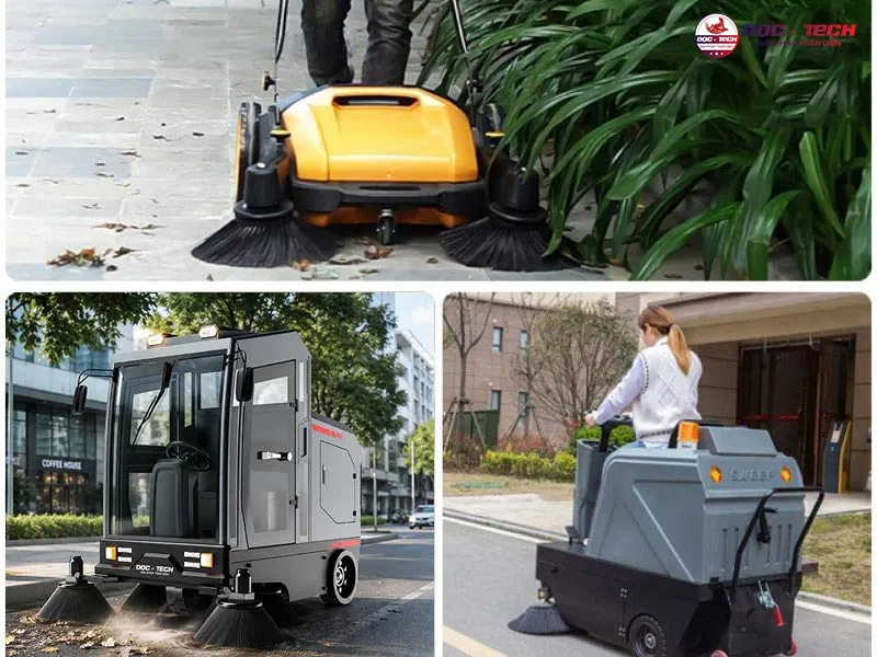 Ứng dụng xe quét rác DQC Tech phù hợp