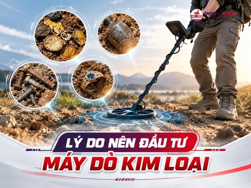 Máy dò kim loại mang tới nhiều lợi ích thiết thực
