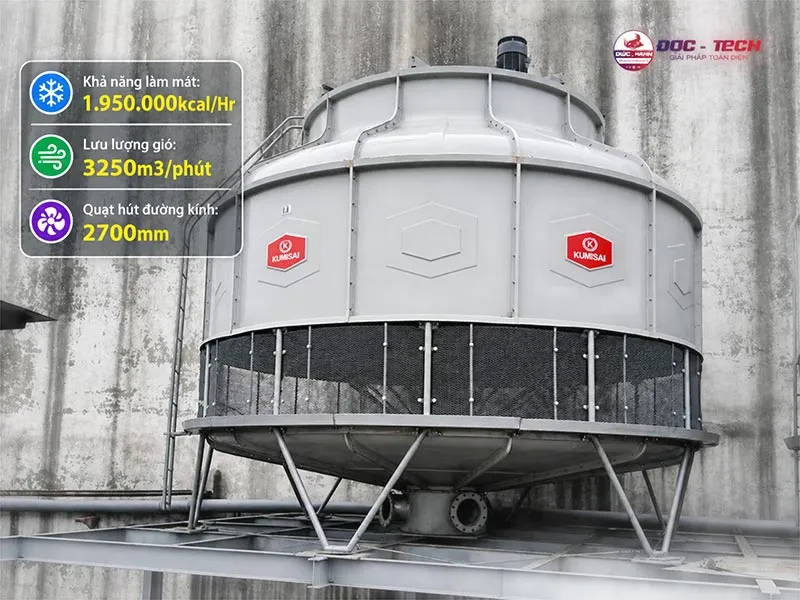 Ưu điểm của tháp giải nhiệt Kumisai KMS 500RT