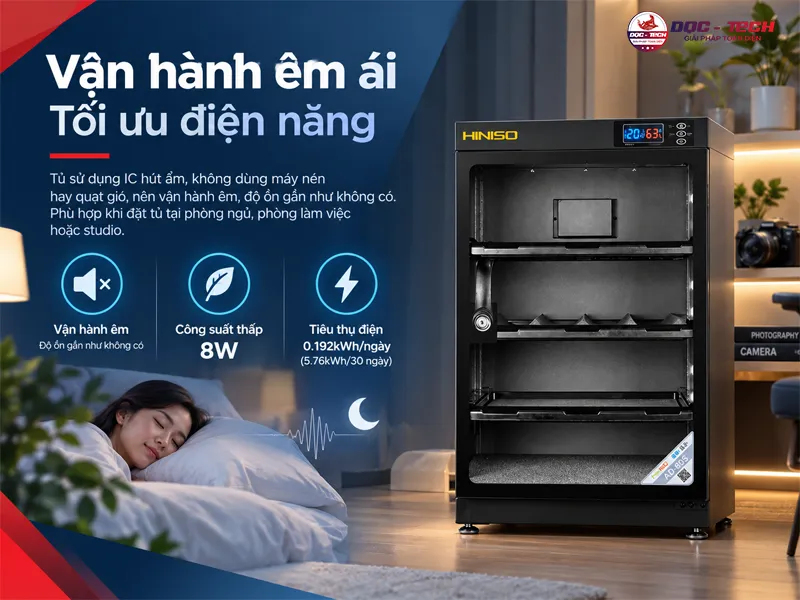 Vận hành êm ái, tối ưu điện năng