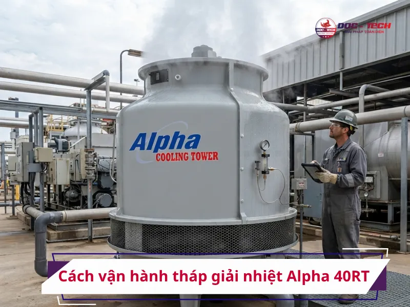 Các bước vận hành tháp giải nhiệt Alpha 40RT hiệu quả