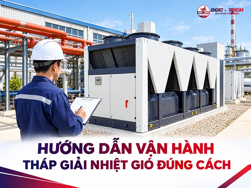Hướng dẫn vận hành tháp giải nhiệt gió đúng cách