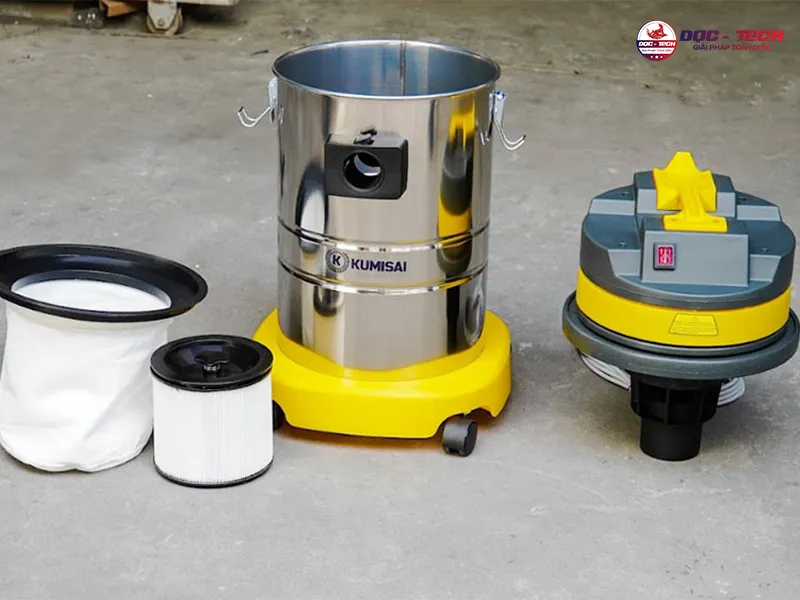 vệ sinh bộ lọc máy hút bụi công nghiệp 1-2 lần tuần
