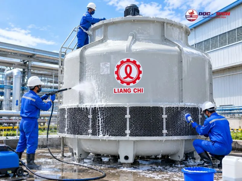 Hướng dẫn vệ sinh tháp hạ nhiệt Liang Chi LBC-250RT