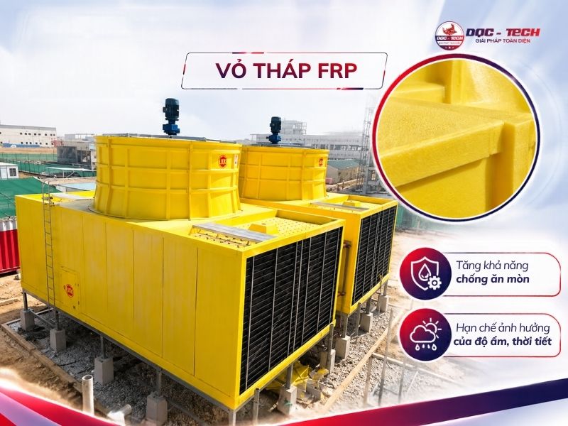 Chất liệu vỏ tháp giải nhiệt BKK