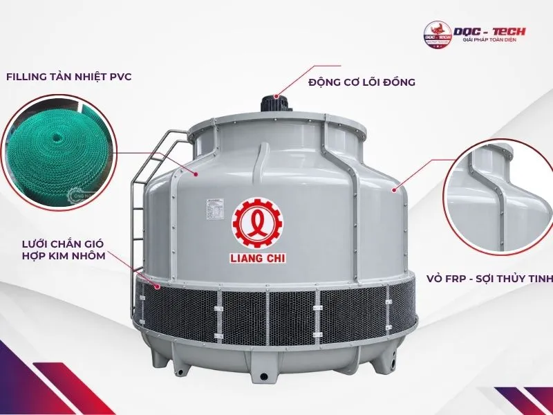 Vật liệu cấu thành nên tháp Liang Chi LBC-250RT
