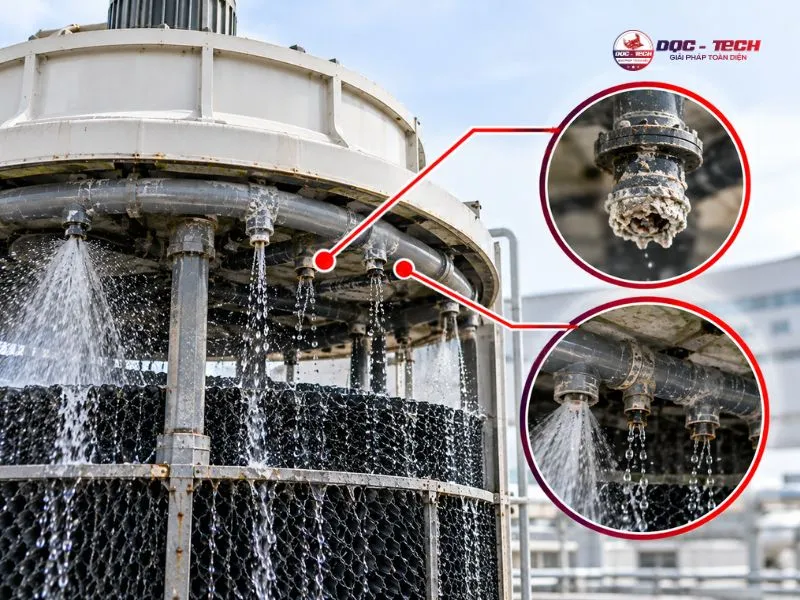 Hệ thống phân phối nước không hiệu quả
