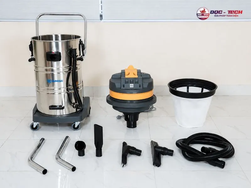 xác định phụ kiện hút phù hợp với chất bẩn cần xử lý