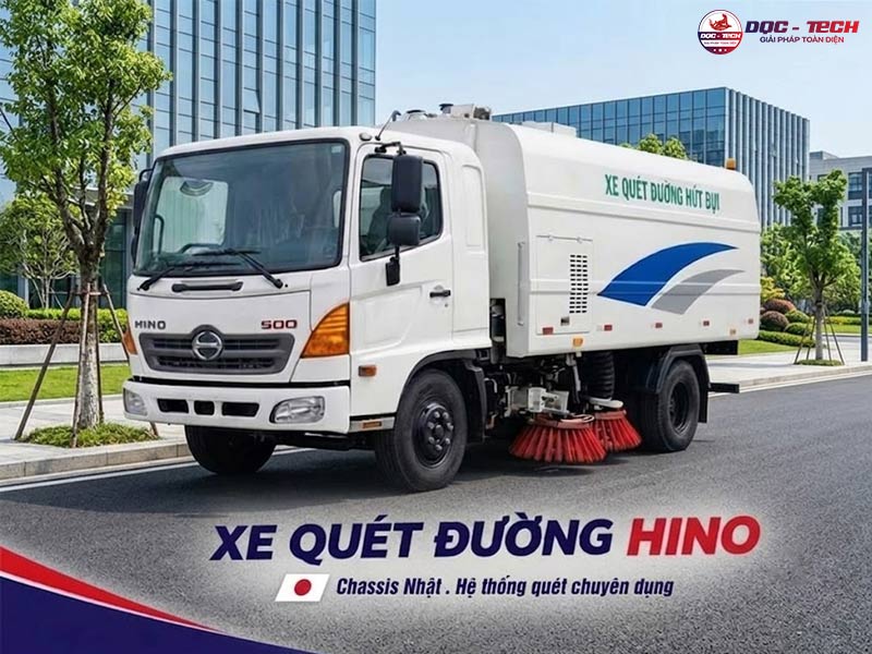 xe quét rác Hino