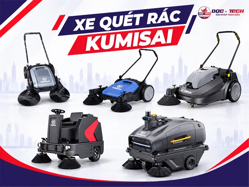 xe quét rác kumisai chính hãng, giá rẻ