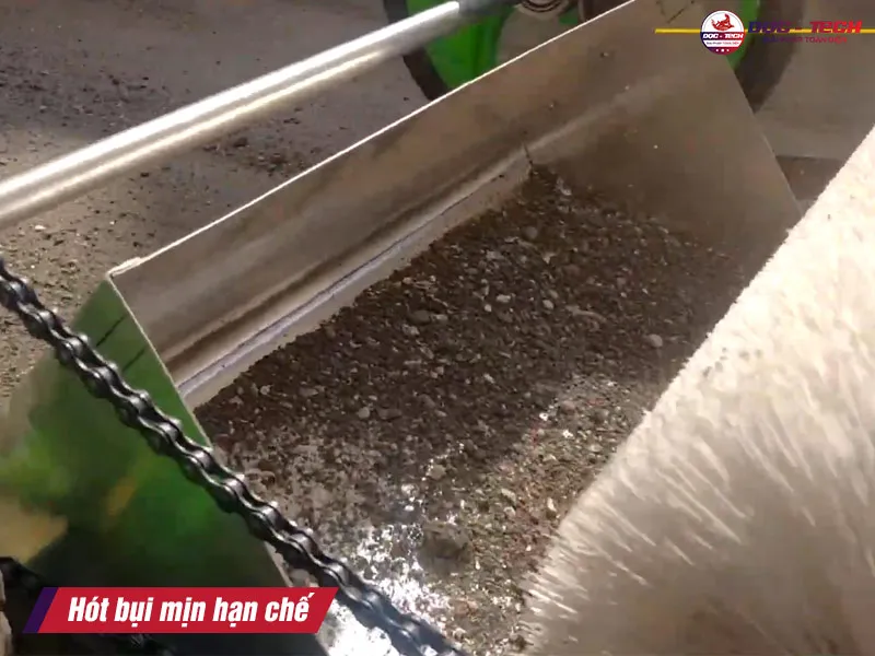 xe tự chế hót bụi mịn hạn chế