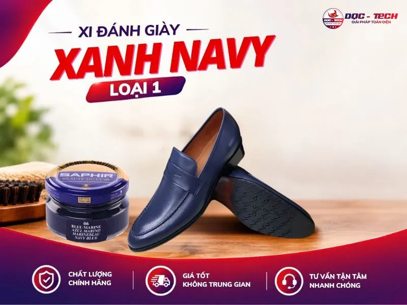 Địa chỉ bán Xi đánh giày màu xanh Navy 